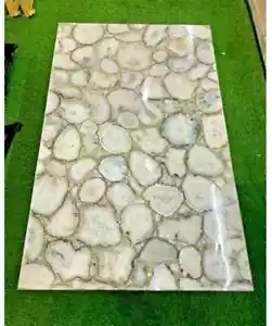 24"x12" Marble Table Top Center Coffee dining Home Decor Inlay agate antique a38 - Picture 1 of 4