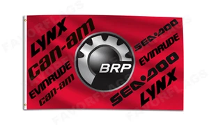 Brp Flag Banner 3X5ft Can-Am Seadoo Lynx Evinrude Rotax Garage Shop Decoration - Picture 1 of 2