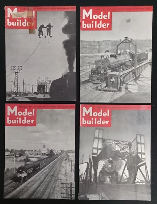 4 VTG 1949 MODEL BUILDER MAGAZINES LIONEL TRAIN RAILROAD - Image 1 of 2