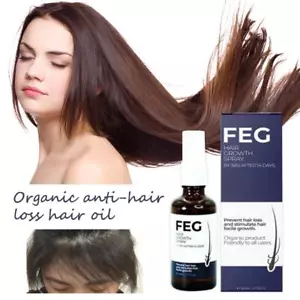 ☆50ML FEG Olio Cura Crescita Capelli Bio Anti-Perdita Capelli per Capelli Lunghi più Spessi - Foto 1 di 8