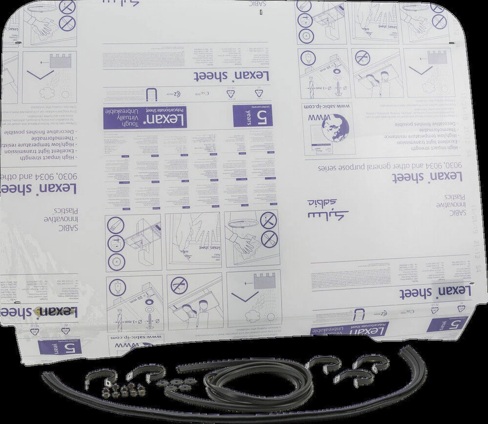 Kawasaki Mule 600 610 XC Full Front Windshield 2017-2021 - Image 1 of 1