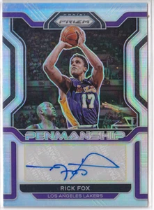 2021-22 Panini Prizm Penmanship Prizms Silver #14 Rick Fox - Bild 1 von 1