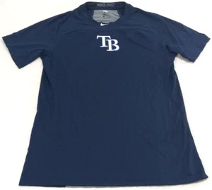 Nike Pro Tampa Bay Rays Men's Large T-Shirt Player Worn #60 Milner Multicolor - Picture 1 of 17