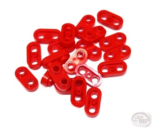 LEGO - 3-Buck Bag - 20-ea, 1 x 2 Plate w/ Round Edges - 35480 - Red - New - Picture 1 of 4