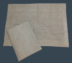 Ralph Lauren Mulholland Queen Pillow Shams Gold Shimmer Button Close 85% Silk - Picture 1 of 5