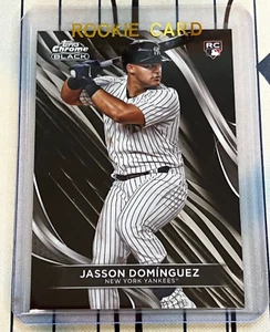 Jasson Dominguez RC 2024 Topps Chrom SCHWARZ #19 Rookie Yankees MENGE 🙂 - Bild 1 von 3