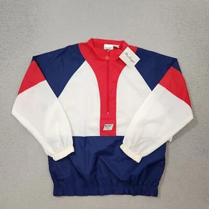 Vintage MacGregor Jacket Medium Blue Colorblock Scotchlite 1988 Olympics Games - Picture 1 of 11
