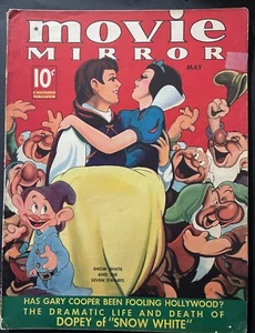 Movie Mirrror Magazine May 1936 Snow White Life and Death of Dopey - Picture 1 of 2