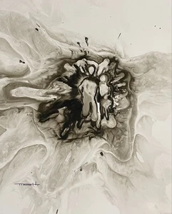 Jose Tonito Original Painting.COUPLE.Unique Organic Otherworldly art.Figures - Picture 1 of 3