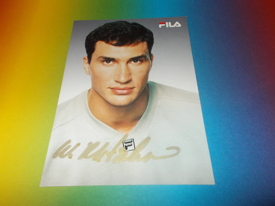 Wladimir Klitschko Boxer Boxen signed signiert Autogramm auf Autogrammkarte - Bild 1 von 1