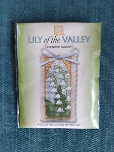 cross stitch kit, Lily Of The Valley Lavender Sachet. - Picture 1 of 1