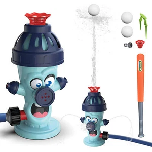 Cute Fire Sprinkler Water Toys for Kids with Baseball Game Set Summer Outdoor - Picture 1 of 12