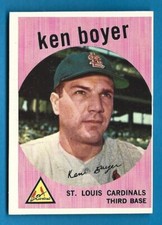 1959 Topps Baseball Card # 325 Ken Boyer - Nm
