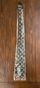 The Jardine Collection Solid Black Army Logo Tie, New with Tags - 57" L x 3" W - Picture 1 of 4