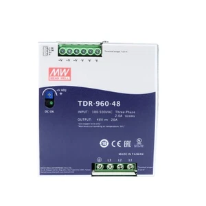 1pcs MEAN WELL TDR-960-48 Rail Switching Power Supply 48V 20A 960W - Picture 1 of 4