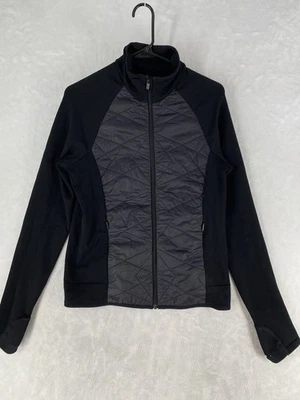 Chaqueta Athleta Para Mujer Grande Negra Gris Flurry Force Aislada Primaloft Acolchada Foto 1 de 4