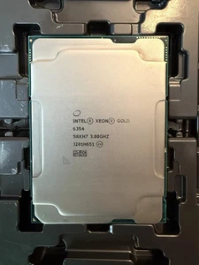 Intel Xeon Gold 6354 LGA4189 3.00GHz-3.60Ghz 18Cores 36 Threads 39MB 205W SRKH7 - Picture 1 of 2
