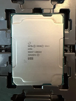 Intel Xeon Gold 6354 LGA4189 3.00GHz-3.60Ghz 18Cores 36 Threads 39MB 205W SRKH7 - Image 1 of 2