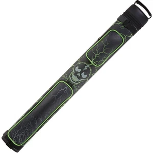 Eight Ball Mafia EBMC22K Green Skull 2 Butt 2 Shaft Hard Case Billiard Stick - Picture 1 of 6