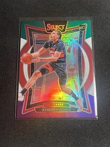 2024-25 Panini Select - Concourse Kyshawn George Green White Purple Prizm RC - Bild 1 von 2