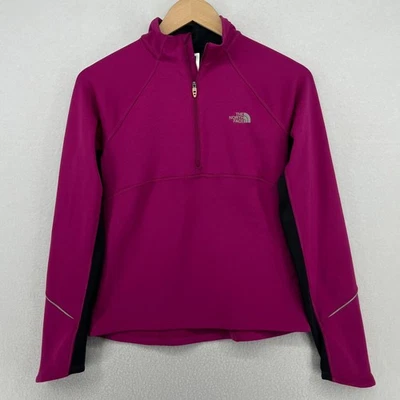 Moletom THE NORTH FACE Feminino XS Flight Series Lã Corrida 1/4 Zíper Rosa - Imagem 1 de 4