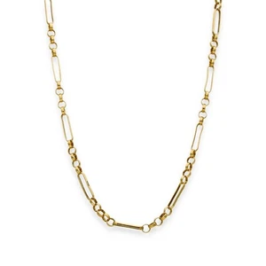 Erbskette & ovale Gliederkette 9 kt Gelbgold - 22 Zoll - 5,6 g - Bild 1 von 6