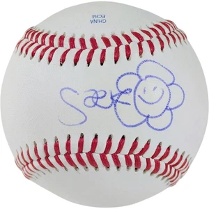 Saeko Dokyu Signed Rawlings Baseball Exact Photo Proof COA Japanese Actress - Picture 1 of 8