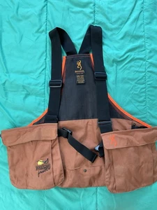 Browning Upland Strap Vest Bird "Pheasants Forever Embroidered Adjustable Orange - Picture 1 of 10