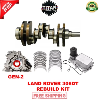 KIT RECONSTRUCCIÓN CIGÜEÑAL FORJADO LAND ROVER JAGUAR SPORTBRAKE 306DT 3.0 TDV6 GEN-2 Foto 1 de 4