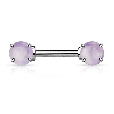 Body Accentz Nipple Ring Bars Star Body Jewelry Pair 14 gauge Foto 1 de 2
