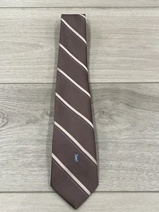 Vintage YSL YVES SAINT LAURENT Neckwear Tie Brown - Picture 1 of 5