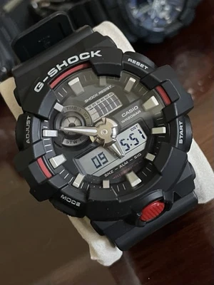 CASIO G-Shock Military Sports watch GA-700-7A. Black & Red - image 1 of 4