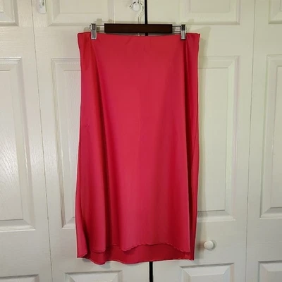 Saia Feminina Rachel Zoe Rosa Tamanho 12 Barbie Seda Glam Colorida Feminina - Imagem 1 de 4