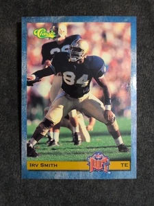 1993 Classic Irv Smith #38 New Orleans Saints Football Karte - Bild 1 von 2