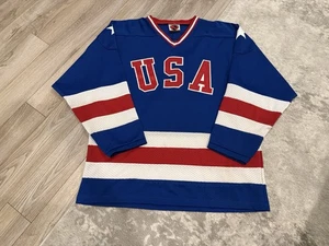 Camiseta deportiva vintage de hockey de Estados Unidos de los años 90 K1 del equipo olímpico cosida para hombre talla XL - Imagen 1 de 13