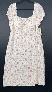 VTG  Y2K Babydoll Dress XXL (20) Floral Fairy Cottagecore Coquette Romantic NWT - Picture 1 of 15