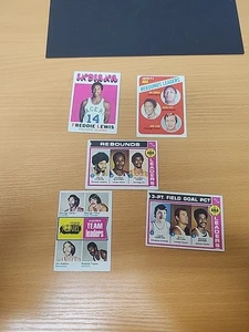 (5) Vintage Basketball Rebound Leaders & Team Leader Karten ABA & Virginia Squire - Bild 1 von 13