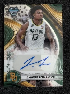 2024-25 Bowman U Best Basketball Langston Love Auto - Bild 1 von 2