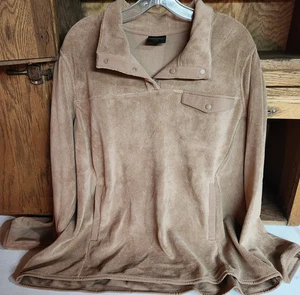 32 Grad Hitze hellbraunes Sweatshirt, Polyester, Sherpa Fleece, super weich, Gr. XL - Bild 1 von 9