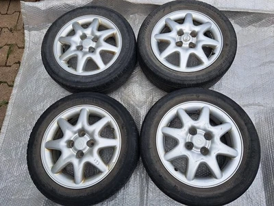 Opel Astra Corsa Alufelge Ronal 5,5J x 15 H2 ET 46 4 x mit Kappen Satz - Bild 1 von 4