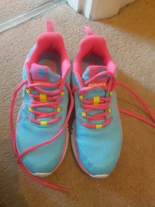 scarpe da ginnastica donna karrimor Duma Run taglia 4 blu rosa ottime condizioni - Foto 1 di 5