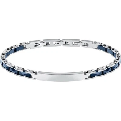 Bracciale SECTOR CERAMIC SAFR37 Uomo Unisex Acciaio Ceramica Blu - Immagine 1 di 4