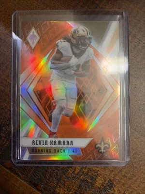 2020 Panini Phoenix Orange /99 Alvin Kamara #11 - Image 1 of 2