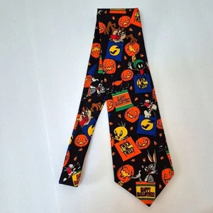 Vintage Halloween Looney Tunes Mania Krawatte 90er - Bild 1 von 9