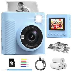 Kids Instant Print Camera, Christmas Birthday Gifts for Girls and Boys, 1080P... - Picture 1 of 7