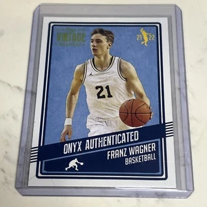Franz Wagner 2021-22 Onyx Vintage Authenticated Rookie #VBFW Orlando Magic RC - Bild 1 von 2