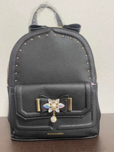 Samantha Vega Bijou Ribbon Backpack Black Small from Japan New - Picture 1 of 8