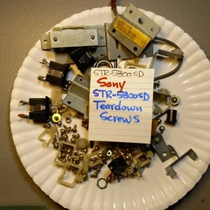 📈TEARDOWN SCREWS 💥 SONY STR-5800SD 1 💥 STEREO RECEIVER - Picture 1 of 3