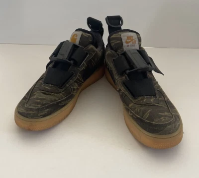 Nike Air Force 1 Utility Low PRM x Carhartt WIP Camo (AV4112-300) Size M 6.5-W 8 - Image 1 of 4