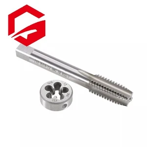 HSS 9/16"-12 UNC Tap and Die Set Right Hand Thread Tap With Round Threading Die - Picture 1 of 6